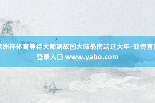 欧洲杯体育等待大师到故国大陆最南端过大年-亚博官网登录入口 www.yabo.com