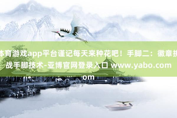 体育游戏app平台谨记每天来种花吧！手脚二：徽章挑战手脚技术-亚博官网登录入口 www.yabo.com