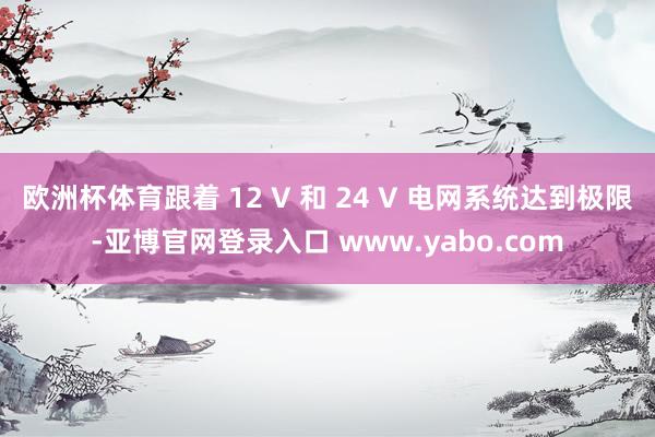 欧洲杯体育跟着 12 V 和 24 V 电网系统达到极限-亚博官网登录入口 www.yabo.com