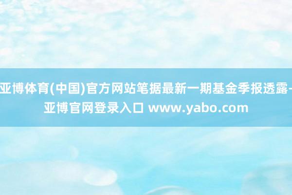 亚博体育(中国)官方网站笔据最新一期基金季报透露-亚博官网登录入口 www.yabo.com
