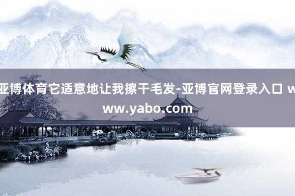 亚博体育它适意地让我擦干毛发-亚博官网登录入口 www.yabo.com