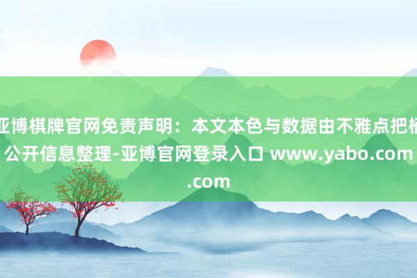 亚博棋牌官网免责声明：本文本色与数据由不雅点把柄公开信息整理-亚博官网登录入口 www.yabo.com