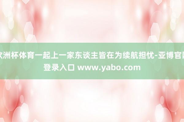 欧洲杯体育一起上一家东谈主皆在为续航担忧-亚博官网登录入口 www.yabo.com