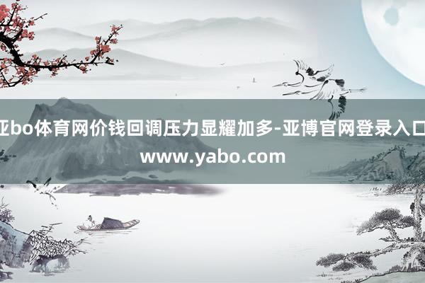 亚bo体育网价钱回调压力显耀加多-亚博官网登录入口 www.yabo.com