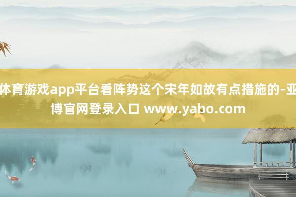 体育游戏app平台看阵势这个宋年如故有点措施的-亚博官网登录入口 www.yabo.com