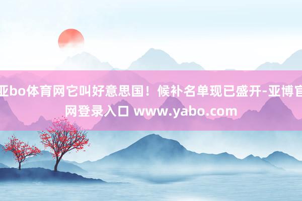 亚bo体育网它叫好意思国！候补名单现已盛开-亚博官网登录入口 www.yabo.com