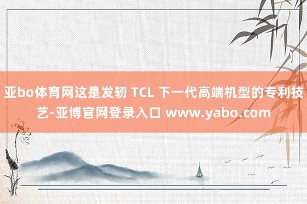 亚bo体育网这是发轫 TCL 下一代高端机型的专利技艺-亚博官网登录入口 www.yabo.com