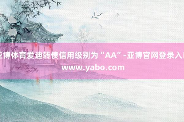 亚博体育爱迪转债信用级别为“AA”-亚博官网登录入口 www.yabo.com
